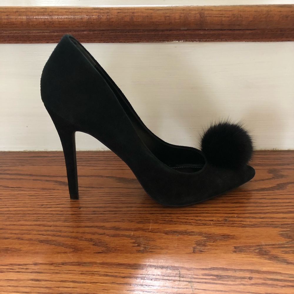 Unique Black Suede Charles and David shoes